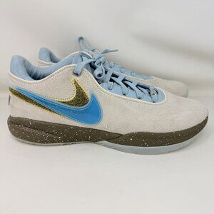 Nike Lebron 20 x UNKNWN Message in a Bottle Shoes Gray Blue Men’s Size 10.5